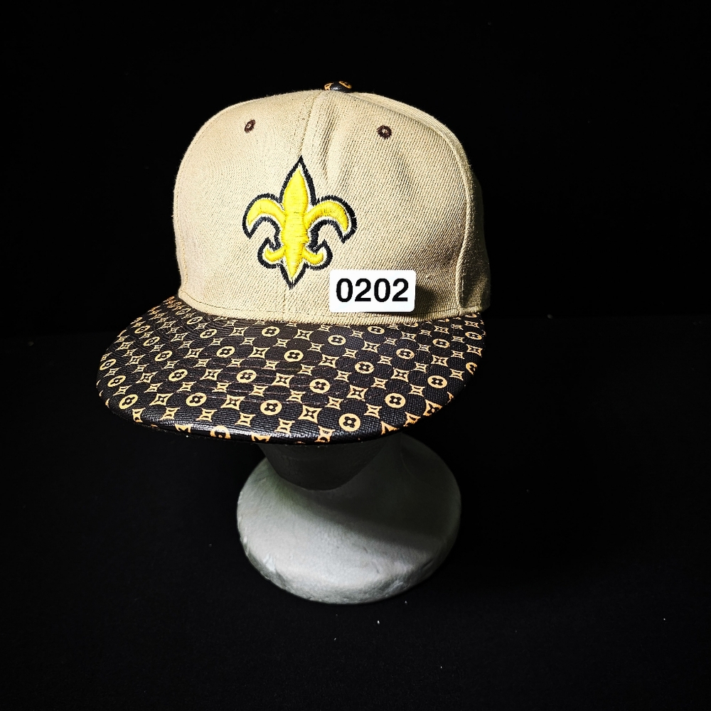 Stylish Tan and Brown Hat with Yellow Accent